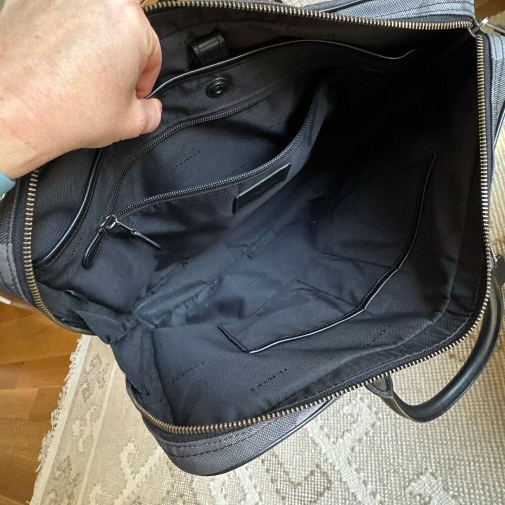 Coach Metropolitan Slim Briefcase With Camo Print - Picture 10 of 16